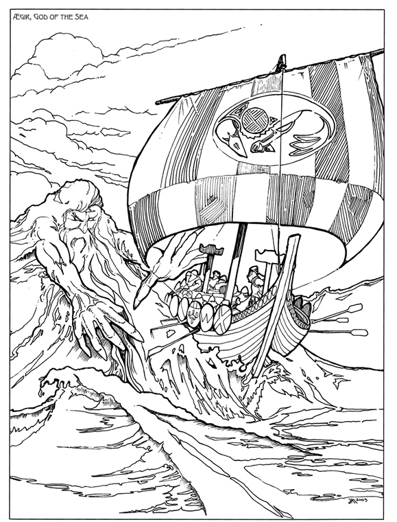 Norse Mythology Colouring Pages Norse Mythology Colouring Pages
