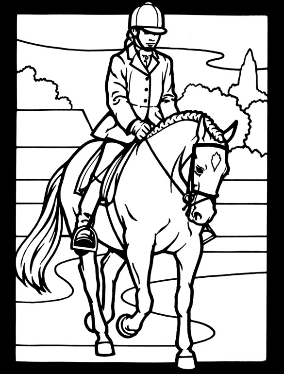 saddle club coloring pages - photo #14