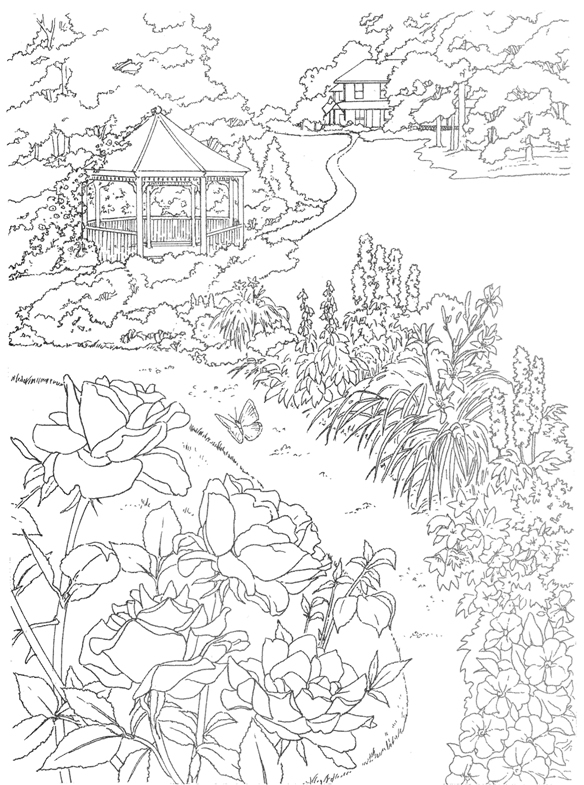 garden winter coloring pages - photo #17