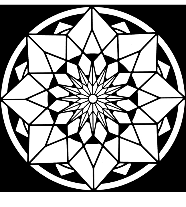 kaleidoscope activity coloring pages - photo #23