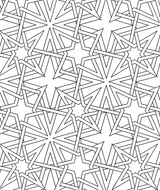 Decotech Geometric Pages Coloring Pages