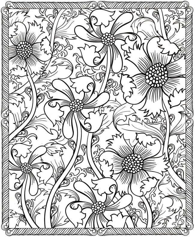 zentangle coloring pages for adults - photo #42