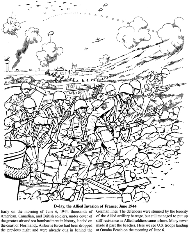 d day coloring pages - photo #5