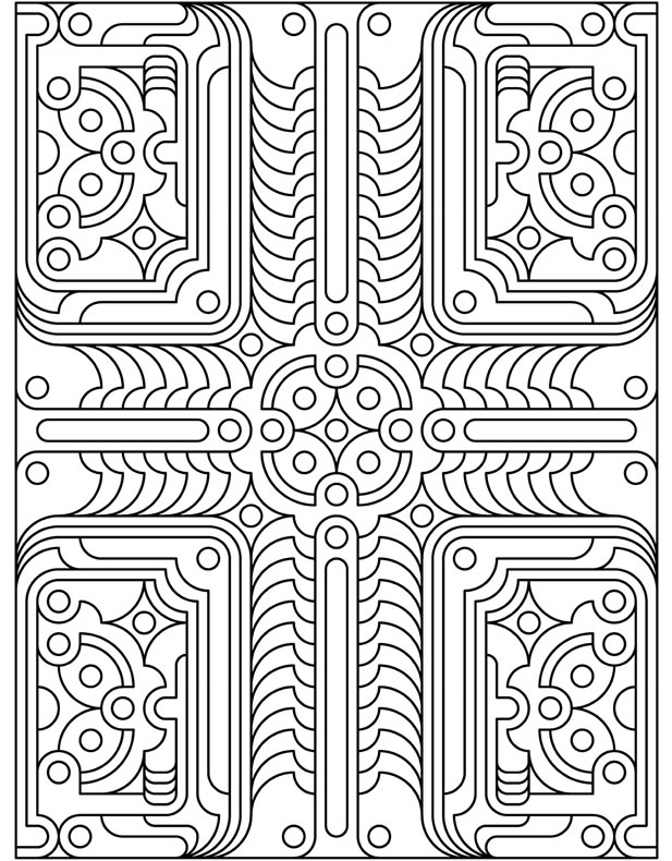 deco tech coloring pages free - photo #7