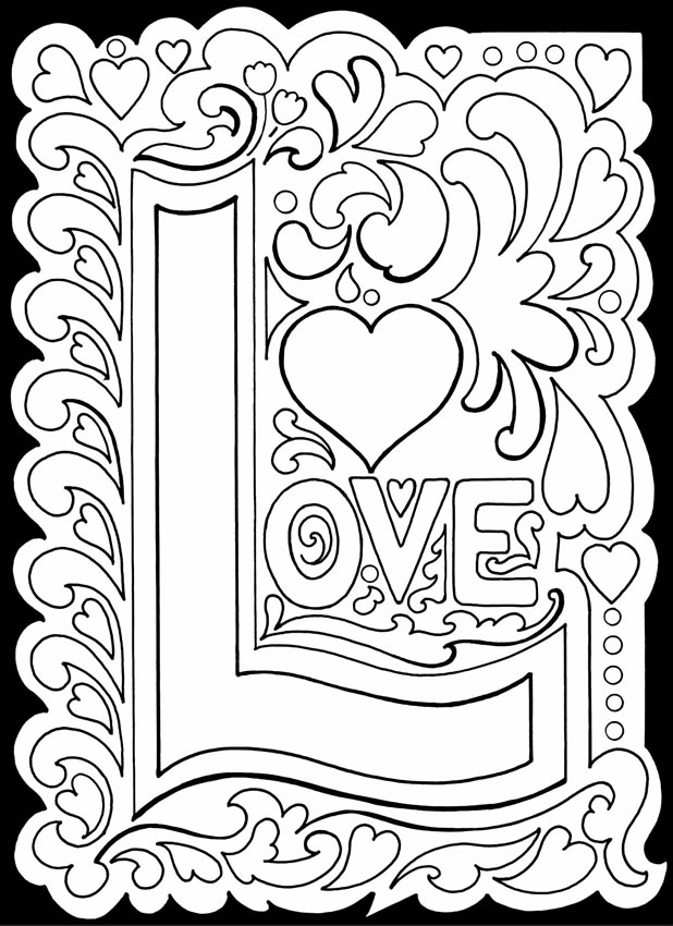 Printable Valentine's Day Coloring Pages My Craftily Ever After