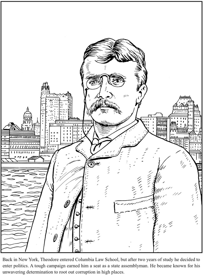 Theodore Roosevelt Coloring Pages Az Sketch Coloring Page