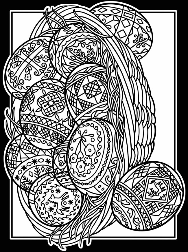 ukrainian easter eggs coloring pages - photo #49