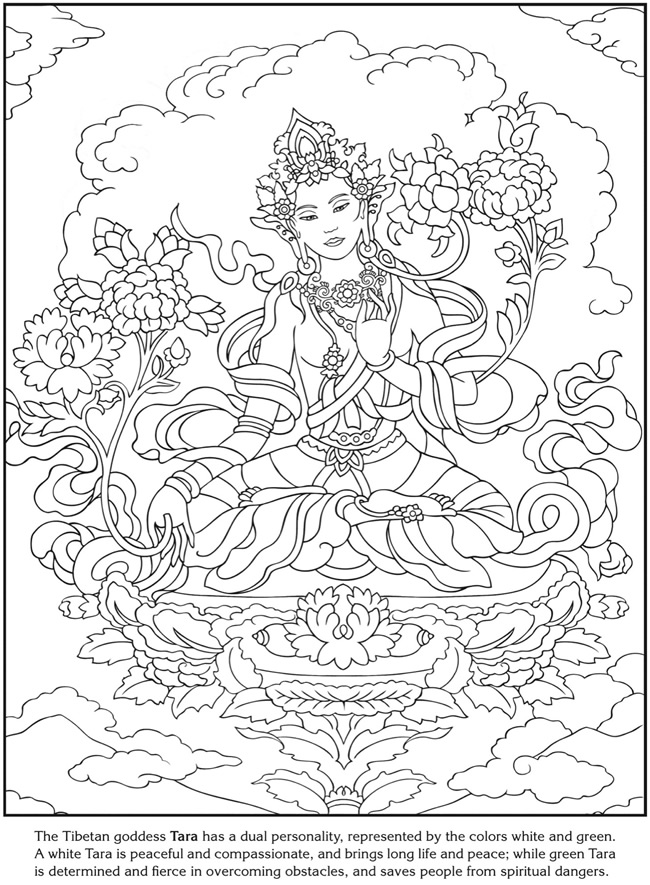 fairy goddess coloring pages - photo #27