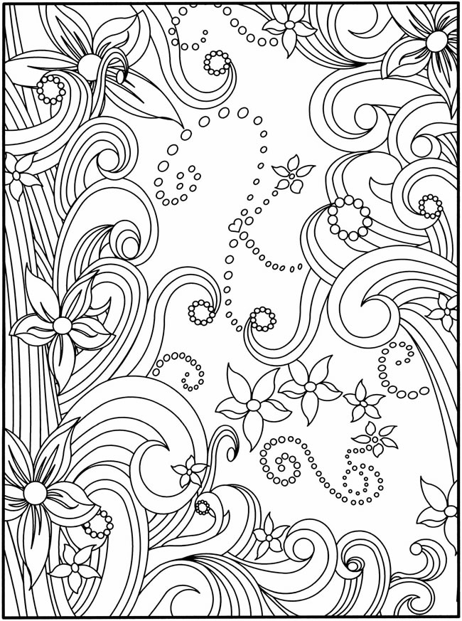 cool flowers coloring pages - photo #32