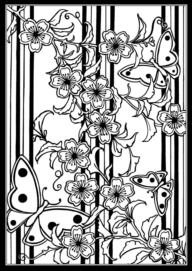 japanese art coloring pages printable - photo #36