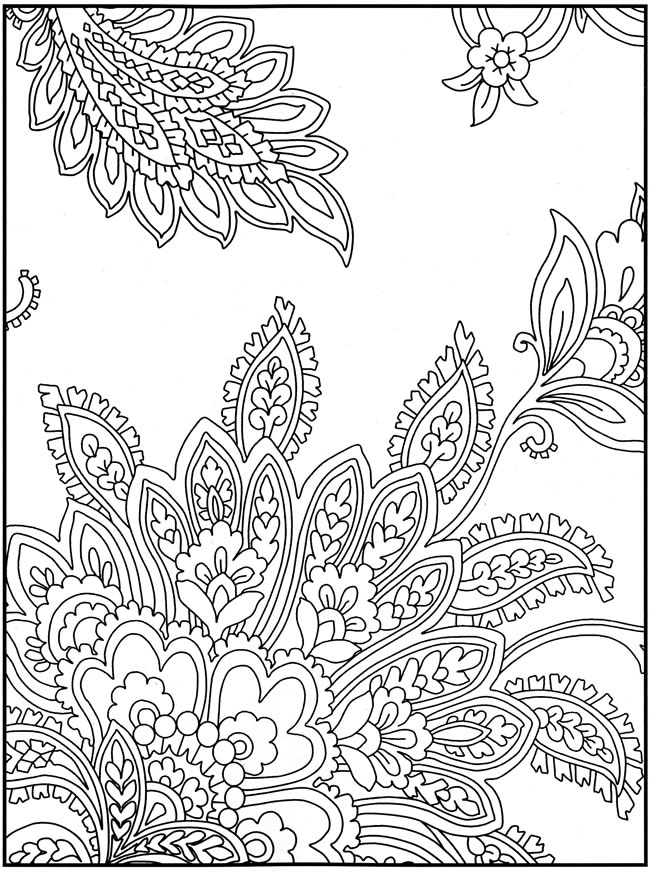 Free crazy design coloring pages
