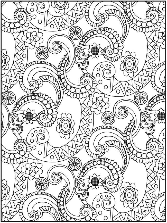 paisley coloring pages for teens - photo #15