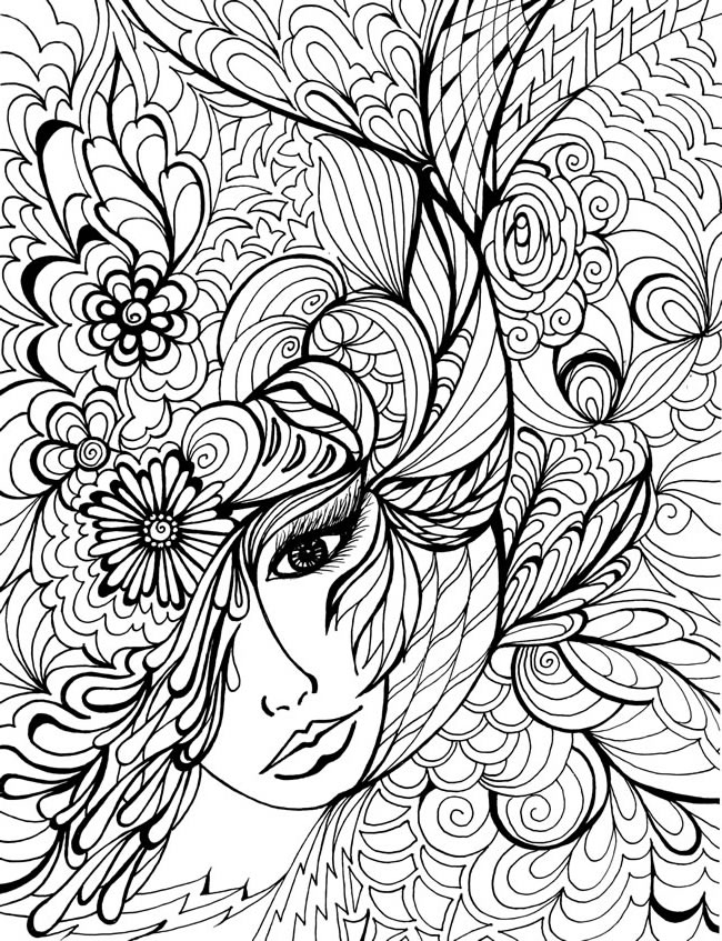 zentangle coloring pages for adults - photo #20