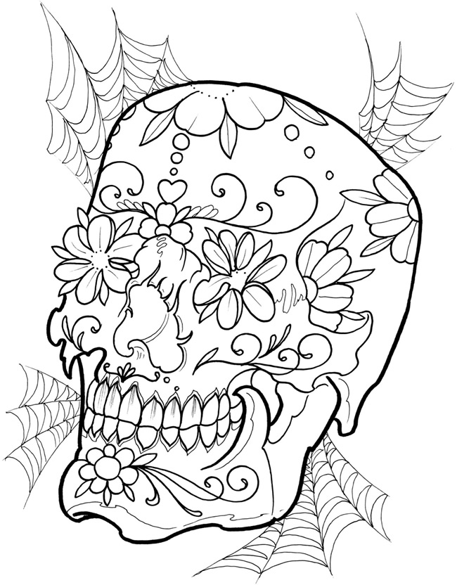 tattoo flower designs coloring pages - photo #17