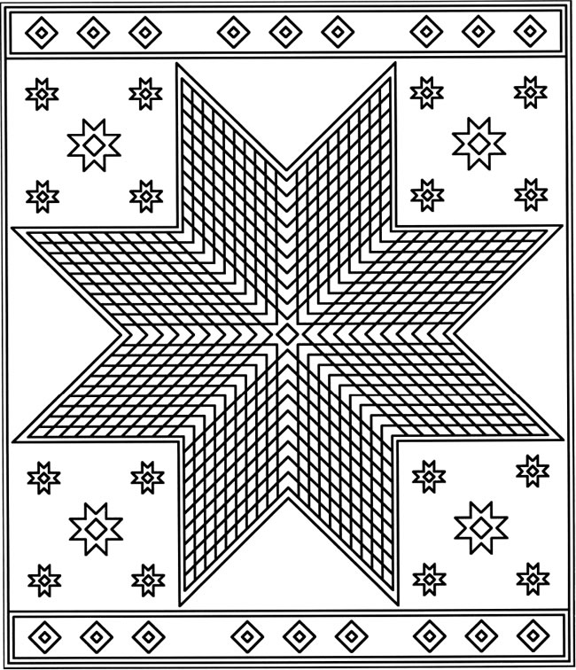 Free Quilt Coloring Pages For Adults / Cat Coloring Pages For Adult