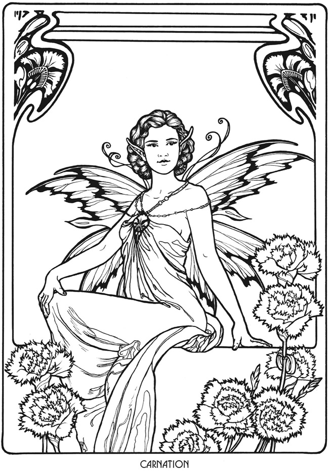 fairies coloring pages book - photo #36