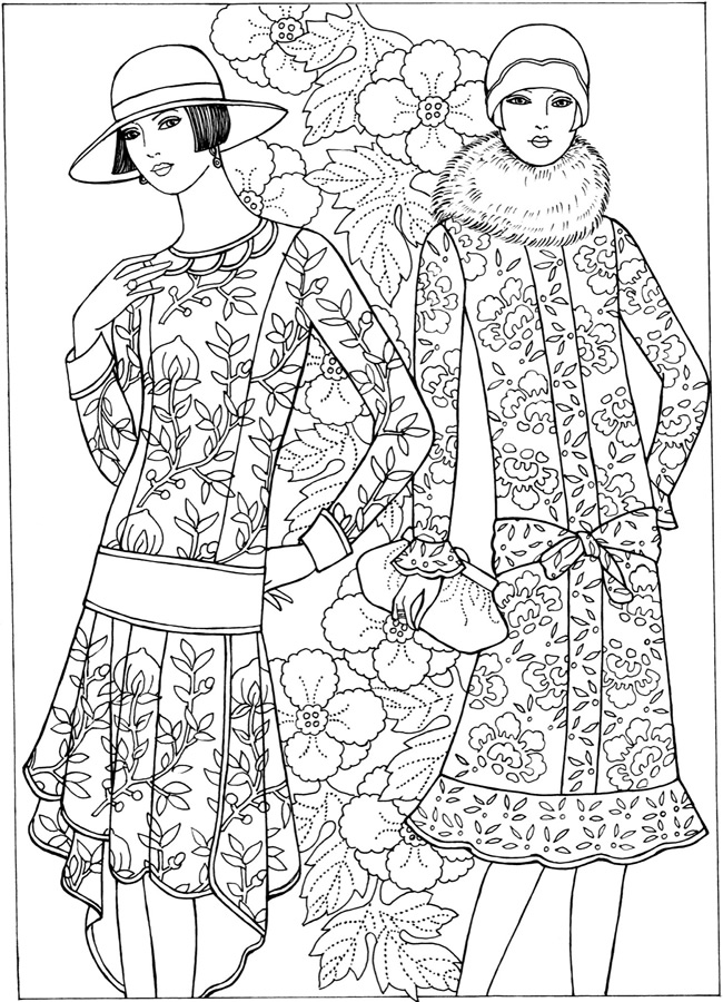 fahion coloring pages - photo #46