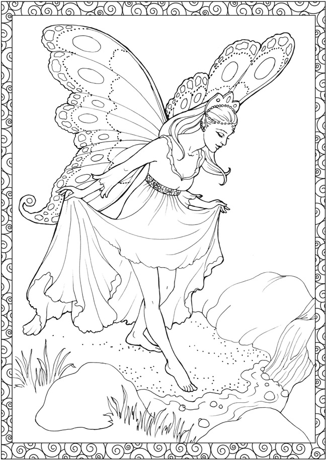 fairies coloring pages book - photo #27