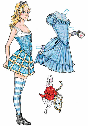 Alice in Wonderland Paper Dolls: Through an All New Looking Glass