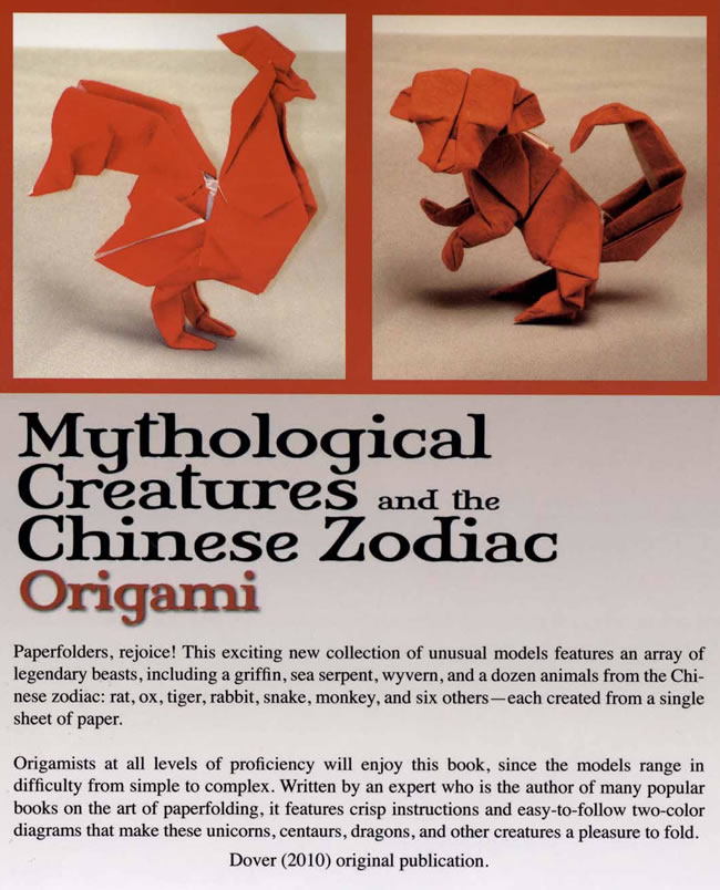 Mythological Creatures and the Chinese Zodiac Origami (Dover