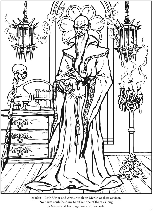 king arthur coloring pages free