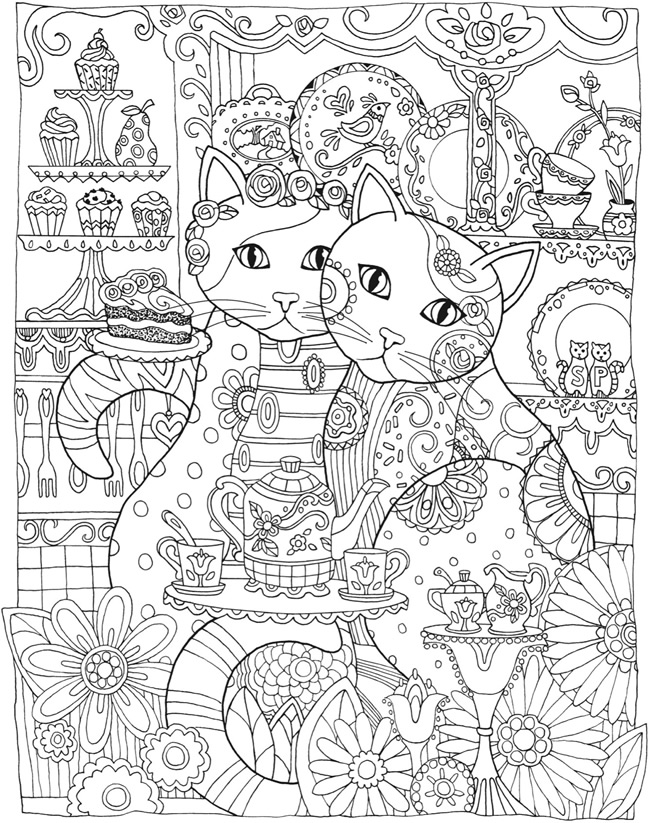 Creative Cats coloring Page by Creative Haven