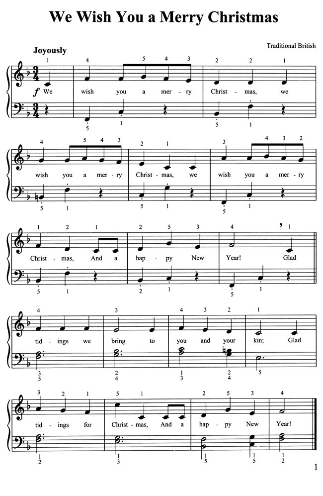 free printable Christmas Songs for beginning piano from Dpover (includes coloring pages) 819167-001